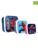 Spiderman Śniadaniówki (3 szt.) "Spiderman Let's Eat!" w kolorze niebiesko-czerwonym