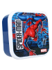 Spiderman 3-delige set: lunchboxen "Spiderman Let's Eat!" blauw/rood