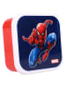 Spiderman Śniadaniówki (3 szt.) "Spiderman Let's Eat!" w kolorze niebiesko-czerwonym