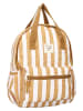 Kidzroom Plecak "Kidzroom Stripe Frenzy" w kolorze jasnobrązowo-kremowym - 27 x 36 x 12 cm