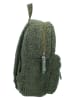 Prêt Rucksack "Pret Be Soft and Kind" in Grün - (L)25 x (H)30 x (T)11 cm
