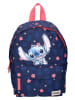 Lilo & Stitch Rugzak "Stitch Made For Fun" blauw - (L)22 x (H)31 x (D)9 cm