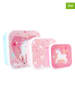 Prêt 3er-Set Lunchboxen "Prêt Fresh Bites" in Rosa/ Pik/ Hellblau