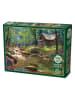 COBBLE HILL PUZZLES 1.000-częściowe puzzle "Forest hut by the stream" - 12+