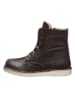 kmins Leder-Boots in Anthrazit