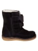 kmins Leren winterboots donkerblauw