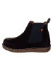 El Naturalista Leder Chelsea-Boots in Dunkelblau