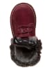 kmins Leren winterboots donkerrood