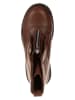 lamino Leder-Boots in Hellbraun