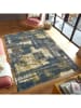 deco Rugs & Carpet Laagpolig tapijt "Milano" grijs/blauw/goudkleurig
