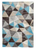 deco Rugs & Carpet Kurzflor-Teppich "Decora" in Hellblau/ Grau
