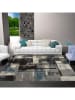 deco Rugs & Carpet Kurzflor-Teppich "Decora" in Blau/ Grau