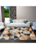 deco Rugs & Carpet Laagpolig tapijt "Decora" oranje/grijs