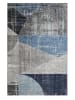 deco Rugs & Carpet Kurzflor-Teppich "Double" in Blau/ Grau