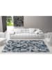 deco Rugs & Carpet Laagpolig tapijt "Double" blauw/grijs