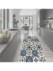 deco Rugs & Carpet Dywan winylowy "Rom" w kolorze niebieskim ze wzorem