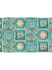 deco Rugs & Carpet Vinyl tapijt turquoise/crème