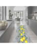 deco Rugs & Carpet Vinyl-Teppich "Limoni Tralcio" in Grau/ Gelb