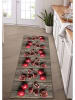 deco Rugs & Carpet Vinyl-Teppich "Melograno Legno" in Pink/ Braun