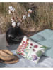 Madre Selva Outdoorkussen "Flowers Salvajes" wit/meerkleurig - (L)45 x (B)30 cm