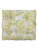 Madre Selva Poduszka "Mimosa" w kolorze zielono-żółtym do siedzenia - 37 x 37 cm