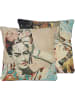 Madre Selva Kissenhülle "Frida Collage" in Beige/ Bunt - (L)45 x (B)45 cm