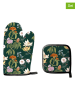 Madre Selva 2-delige set: pannenlap en ovenwant groen/meerkleurig