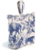 Madre Selva Türstopper "Safari" in Blau/ Weiß - (B)22 x (H)22 x (T)10 cm