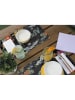 Madre Selva 2er-Set: Tischsets "Guten Appetit" in Schwarz/ Bunt - (L)35 x (B)45 cm