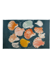 Madre Selva Dywan "Isla" w kolorze granatowym ze wzorem - 90 x 140 cm