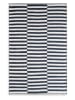 Madre Selva Baumwoll-Teppich in Schwarz/ Weiß - (L)230 x (B)160 cm