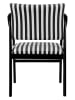 Madre Selva Stuhl "Etienne" in Schwarz/ Weiß - (B)52 x (H)84 x (T)43 cm