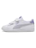 Puma Leder-Sneakers "Puma Smash 3.0 L" in Weiß/ Lila