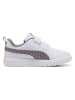 Puma Sneakersy "Courtflex V3 Dotty" w kolorze biało-fioletowo-miętowym
