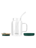 Vialli Design Glas met rietje groen - 600 ml