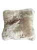 Kaiser Naturfellprodukte Wełniana poduszka w kolorze szarobrązowym