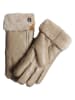 Kaiser Naturfellprodukte Lammfell-Handschuhe "Lady" in Beige