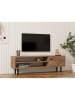 Evila TV-Regal "Avila" in Hellbraun/ Schwarz - (B)120 x (H)38 x (T)30 cm