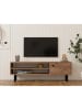 Evila TV-Regal "Avila" in Hellbraun/ Schwarz - (B)120 x (H)38 x (T)30 cm