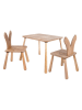 Evila 3tlg. Set: Kinderstühle in Hellbraun