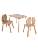 Evila 3tlg. Set: Kinderstühle in Hellbraun