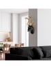 Evila Wanddekoration in Schwarz/ Gold - (B)26 x (H)38 x (T)17 cm