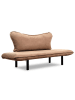 Evila Sofa w kolorze jasnobrązowym z funkcją leżanki - 150 x 70 x 65 cm