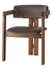 Evila Esszimmerstuhl in Braun/ Hellbraun - (B)58 x (H)76 x (T)49 cm