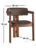 Evila Esszimmerstuhl in Braun/ Hellbraun - (B)58 x (H)76 x (T)49 cm