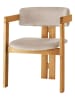 Evila Esszimmerstuhl in Beige/ Hellbraun - (B)58 x (H)76 x (T)49 cm