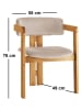 Evila Esszimmerstuhl in Beige/ Hellbraun - (B)58 x (H)76 x (T)49 cm