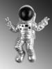 Evila Dekoracja ścienna "Cosmonaut" w kolorze srebrnym - 35 x 47 x 10 cm