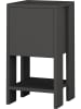 Evila Nachttisch "Ema" in Anthrazit - (B)30 x (H)55 x (T)30 cm