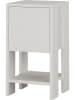 Evila Nachttisch "Ema" in Weiß - (B)30 x (H)55 x (T)30 cm
